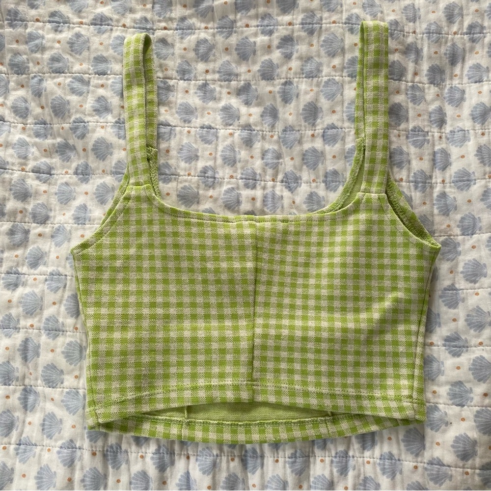 Sarah OBX S1 Zara Gingham Crop Top - Picture 3 of 4